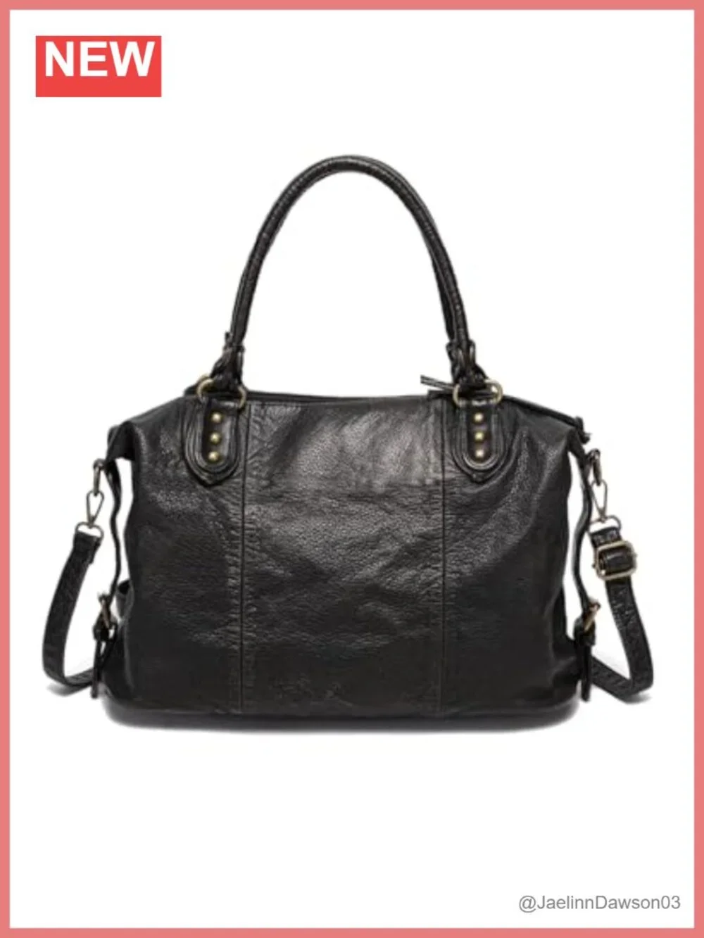 Vegan Leather Y2K Hobo Tote Purse, Large Capacity Crossbody Bag